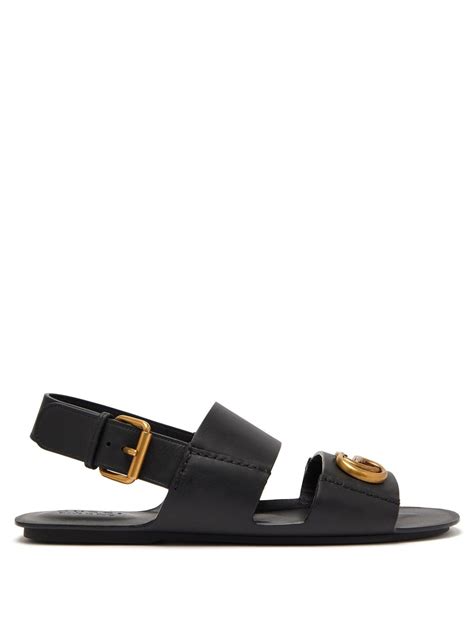 gucci studded leather sandals|Gucci leather sandals for men.